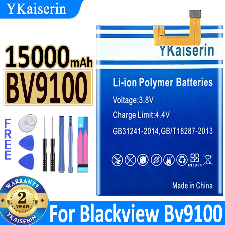 

Аккумулятор ykasin Bv9100 15000 мАч для Blackview Bv9100 аккумулятор + Бесплатные инструменты