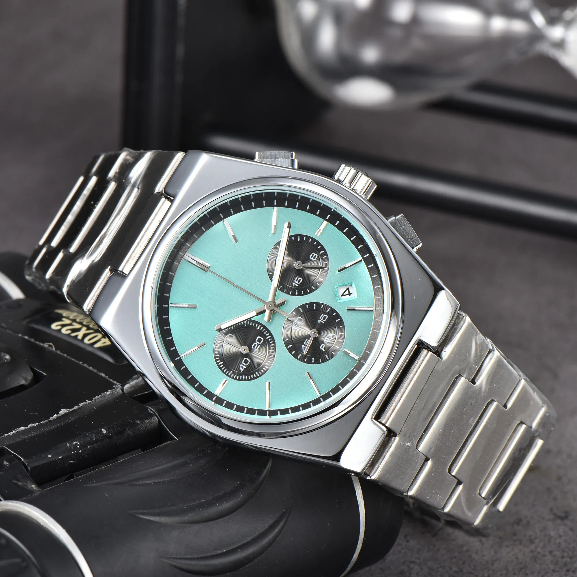 

Hot Top Original Brand Watches for Mens Classic PRS Styles Full Stainless Steel Automatic Date Watch Business Chronograph Clocks