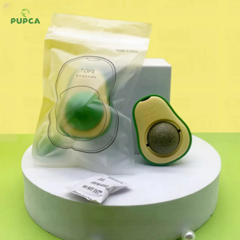 

Cat Licking Toy Natural Catnip Wall Stickup Avocado Style Insect Gall Fruit Cat Snacks Clean Intestinal Tone Cat Grass