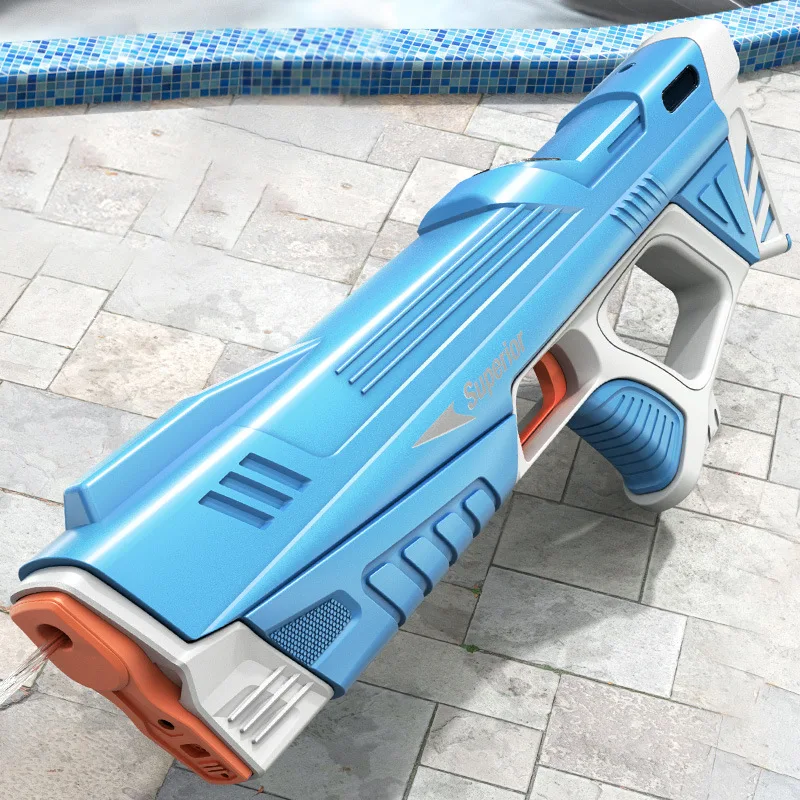 

Игрушечный Электрический водяной пистолет, детский автоматический распылитель воды высокого давления с мощной зарядкой, игрушечные пистолеты