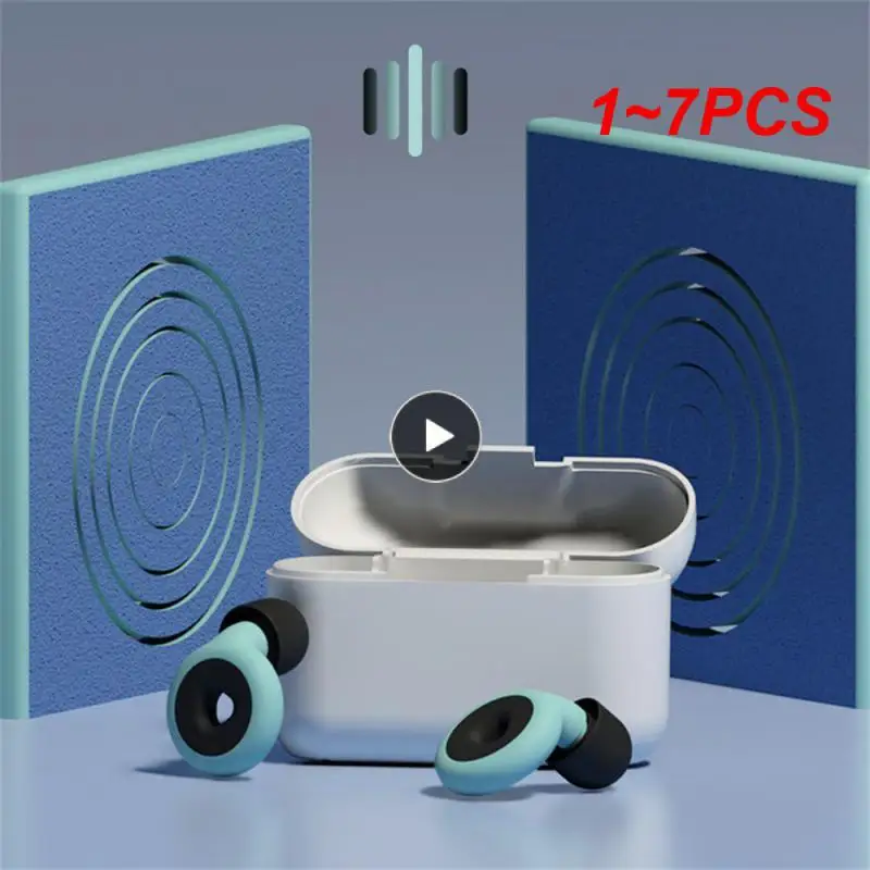 

1-7 шт., силиконовые беруши для сна с шумоподавлением