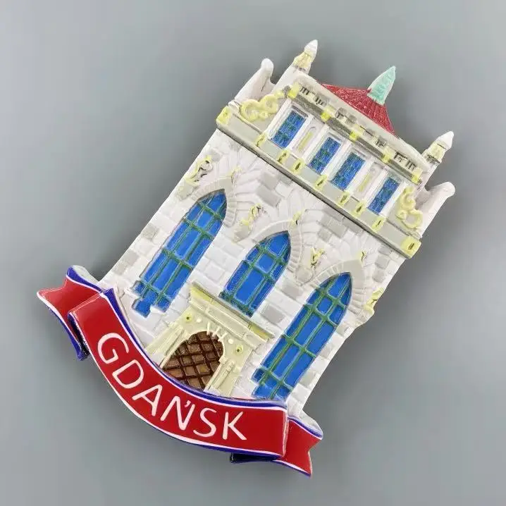 Фото Gdansk, Польша Туризм Мемориал Творческий городской ориентир Кинмен Домашний декор Магнит Наклейка на холодильник Подарок №4