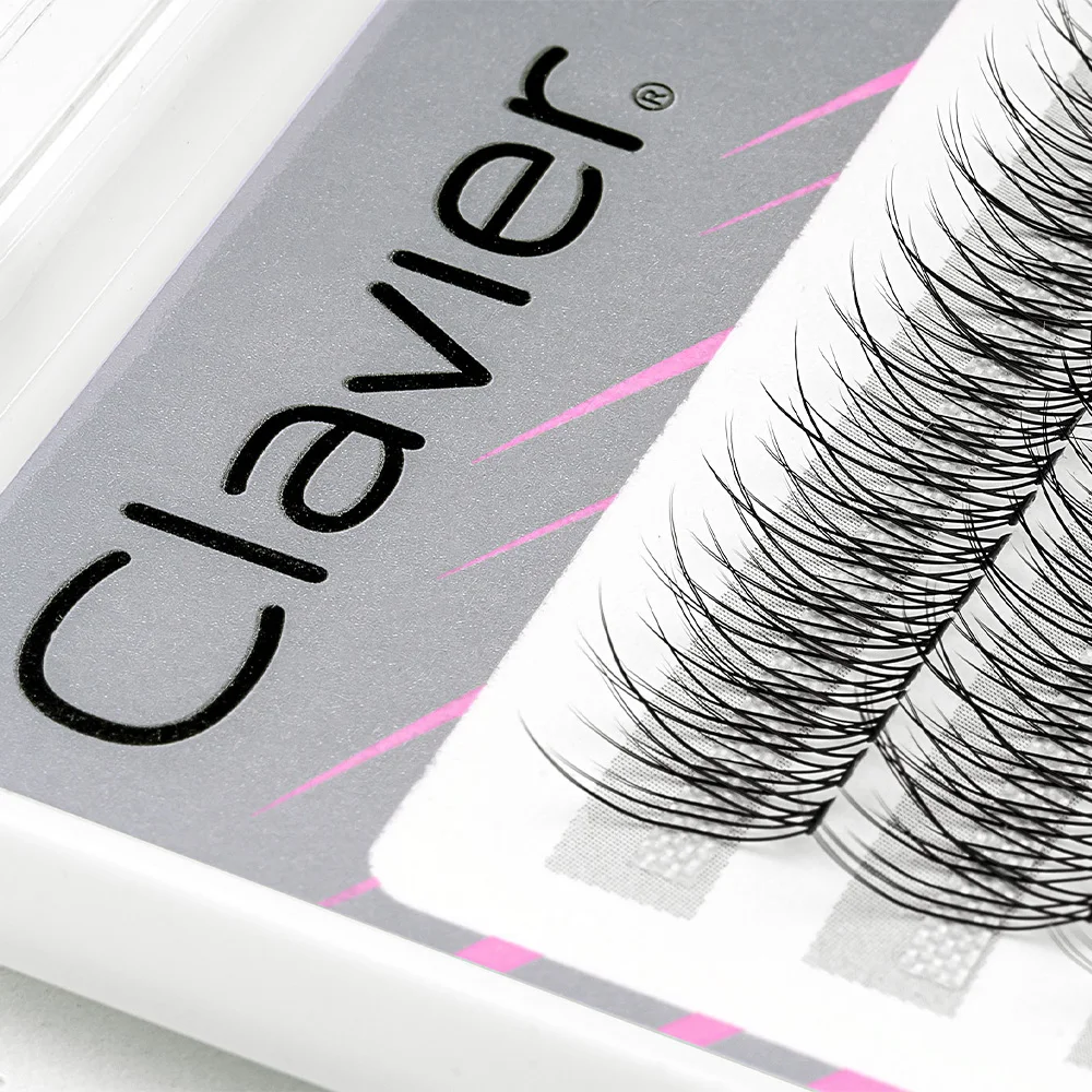 

Clavier V-shaped Light Eyelashes Individual Cluster Faux Cils Extensions Natural Stylish Makeup Cilia Dovetail Mink Lashes 0.07C