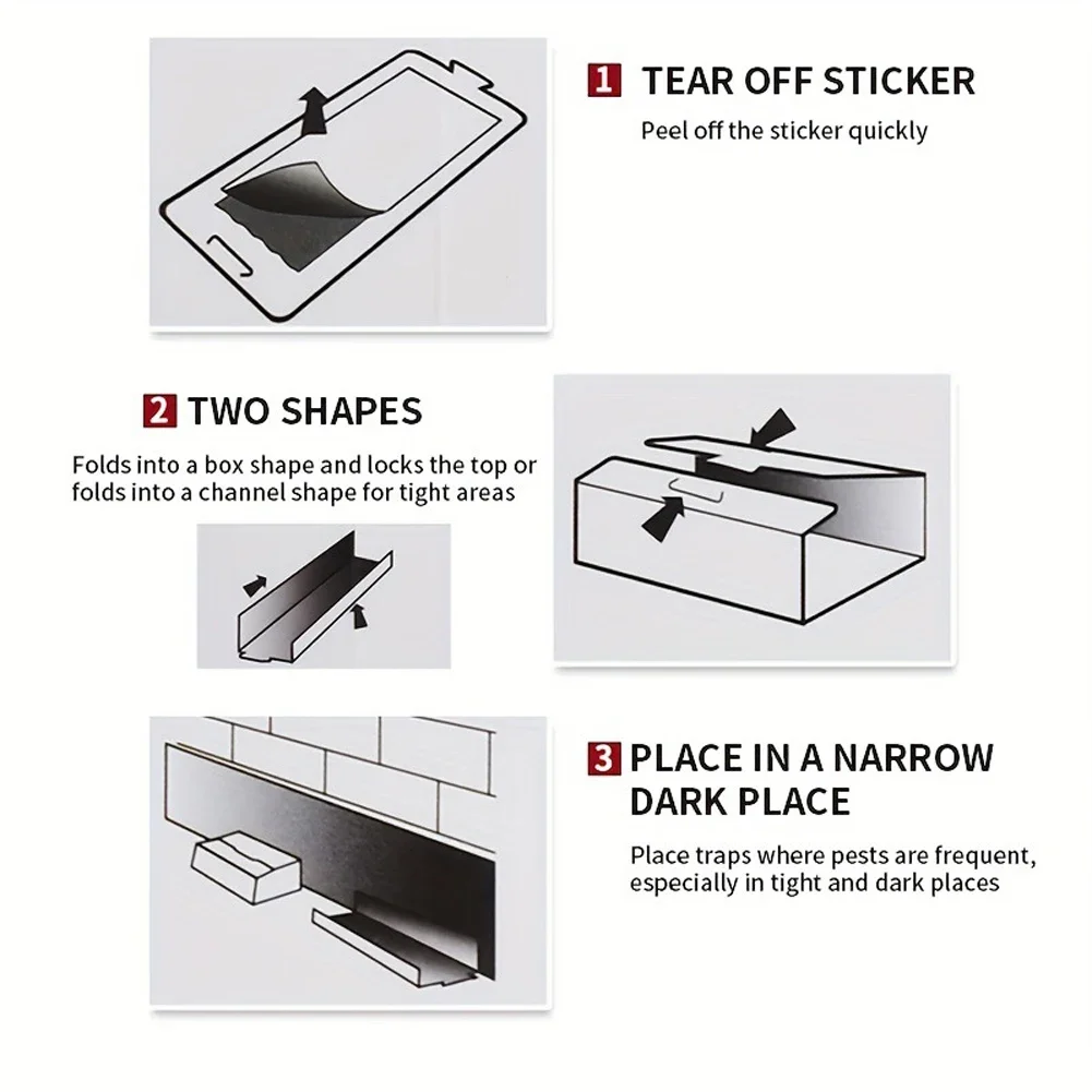Клеевая ловушка Shunmaii для мышей 12 шт. пакетов липкая бумажная доска разрушения