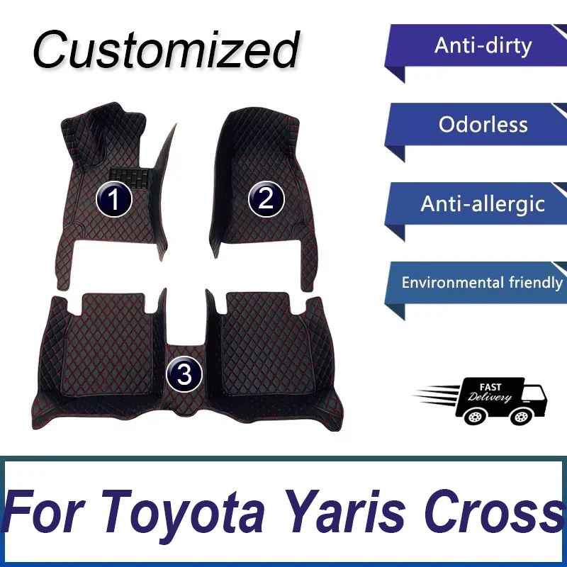 Негибридные автомобильные коврики для Toyota Yaris Cross Yarisu Kurosu XP210 2021 2022 2023
