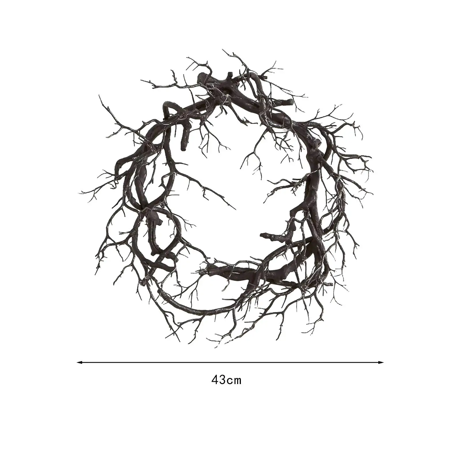 Хэллоуин венок мертвая ветка гирлянда искусственный камин 17 &quotЖуткий дверной