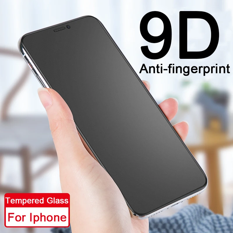 

9D Anti-fingerprint Tempered Glass on for Apple iphone 11 Pro Max XR XS 12 Mini 13 Pro 12 11pro Screen Protector Protective Film