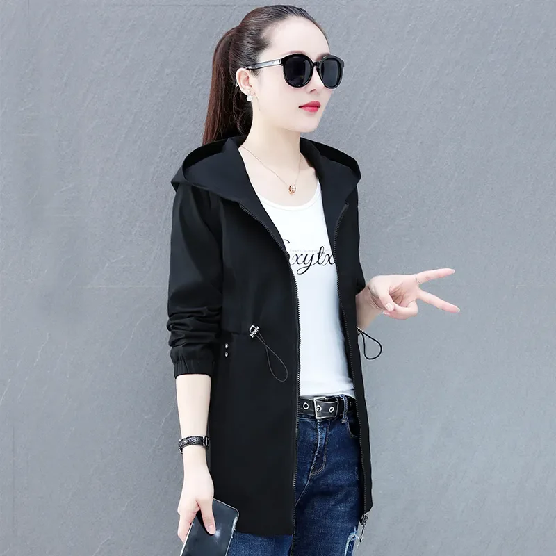 Новинка 2025 года повседневная куртка женская весенне-осенняя модная ветровка