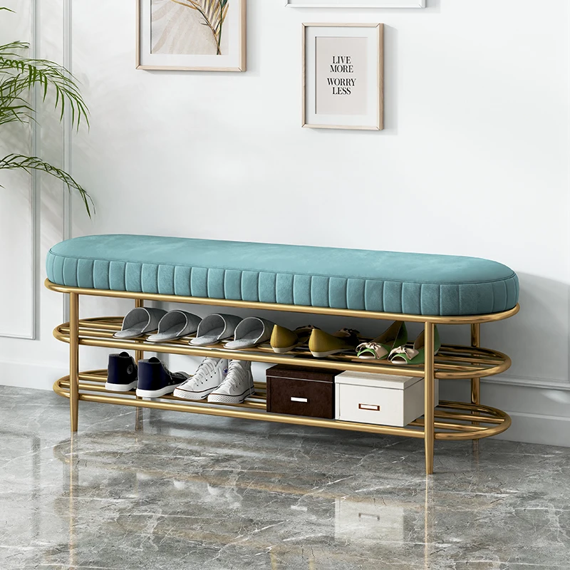 Легкий табурет для смены обуви в скандинавском стиле подушка домашнего входа