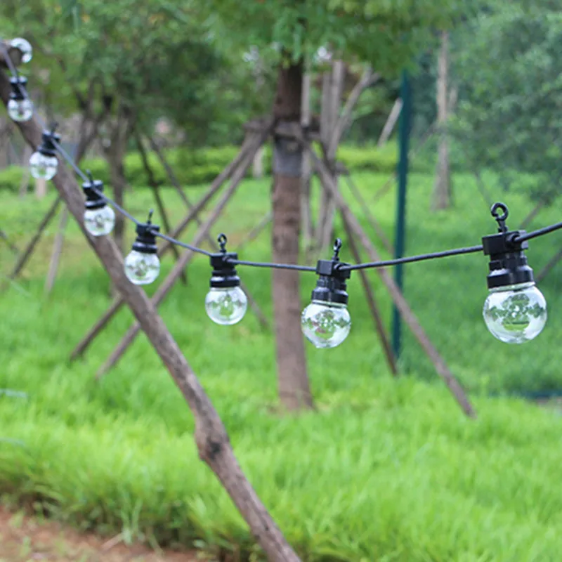 

Patio Fairy String Lights Street Garland Festoon G50 Globe Bulb Christmas Tree Decorations Outdoor Wedding Party Garden Decor