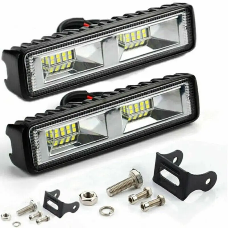 

2pcs 48W SUV Work Light Bulb Spot Beam Bar LED Car Off Road Driving Fog Lamp Set