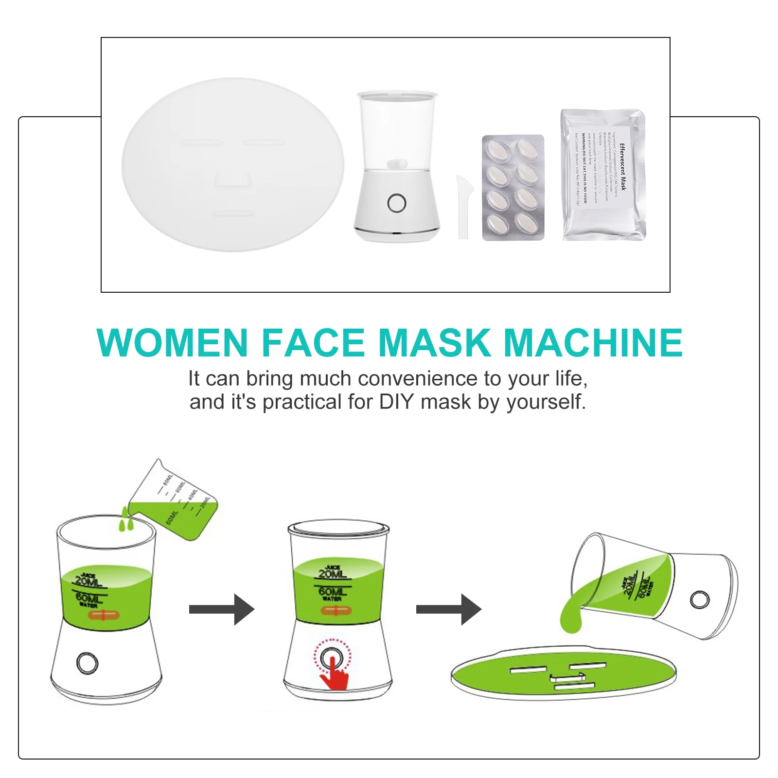 Машина для изготовления масок DIY лица интеллектуальные женские фруктовые маски