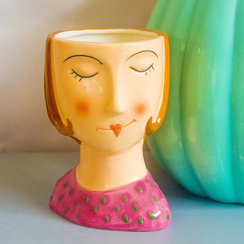 

Nordic Classical Ceramic Vases Flower Arrangement Containers Hand-painted Vases Home and Office Dried Flowers Ornaments Grafts