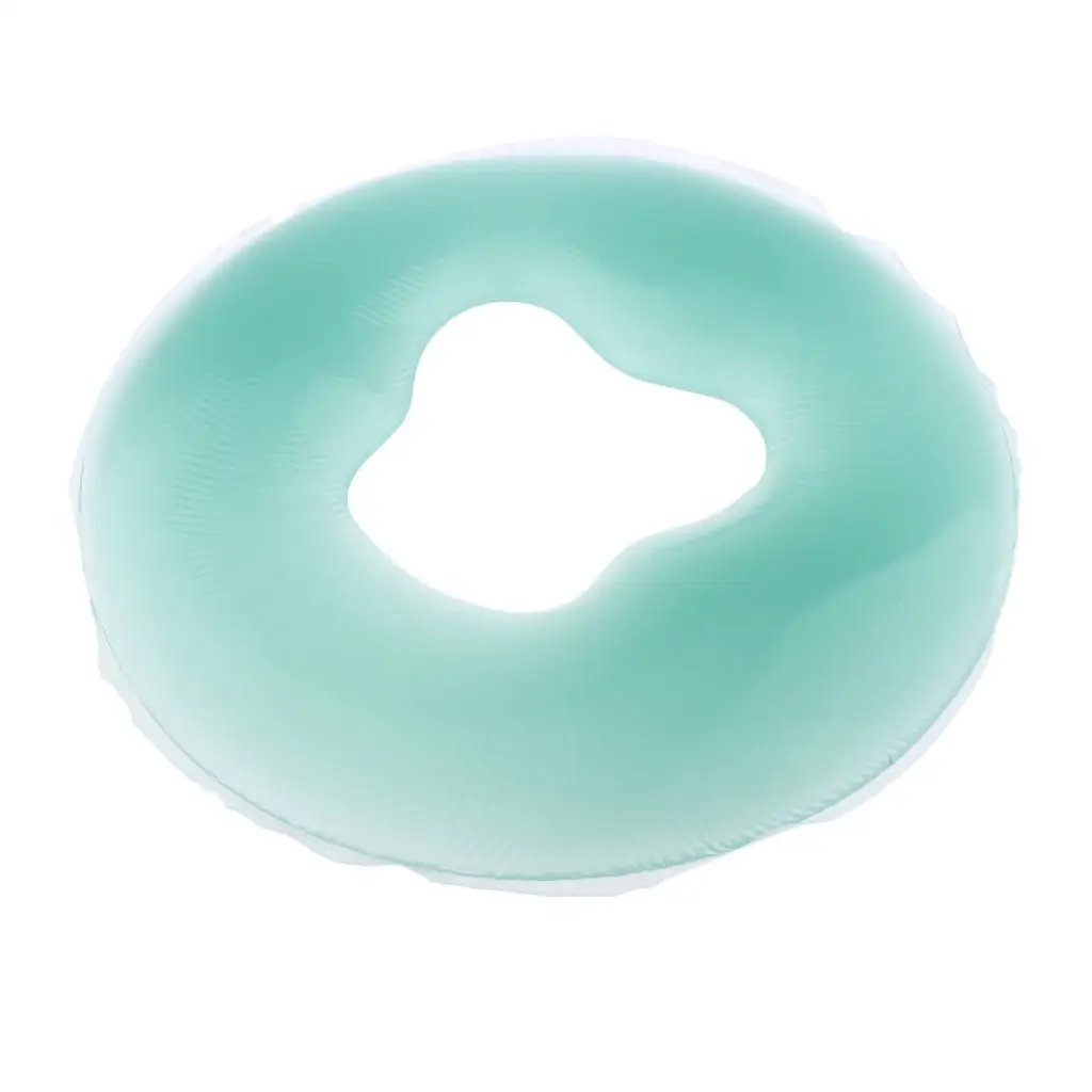 Зеленая удобная силиконовая подушка для лица и вниз массажа красоты спа-салона