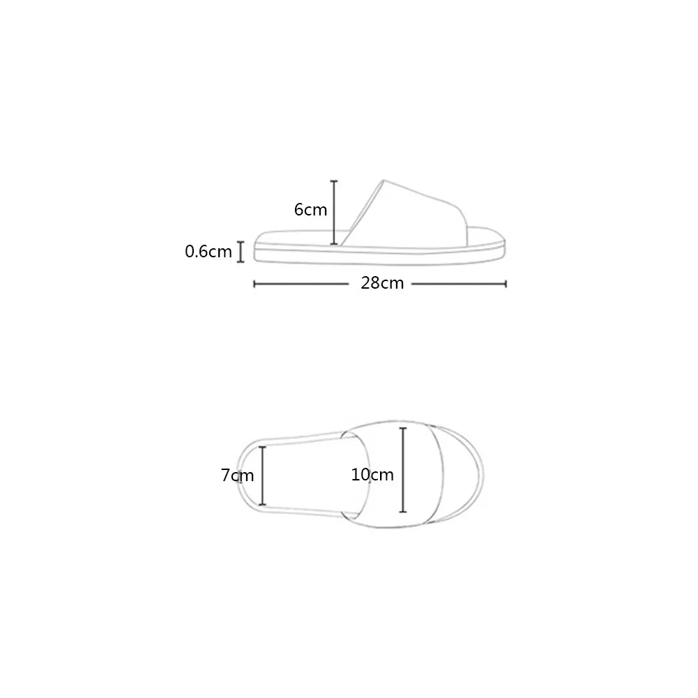 1 Pair Unisex Disposable Slippers Solid Color Woman Shoes Non-slip Simple Home Slipper Portable Folding Hotel Travel Slippers