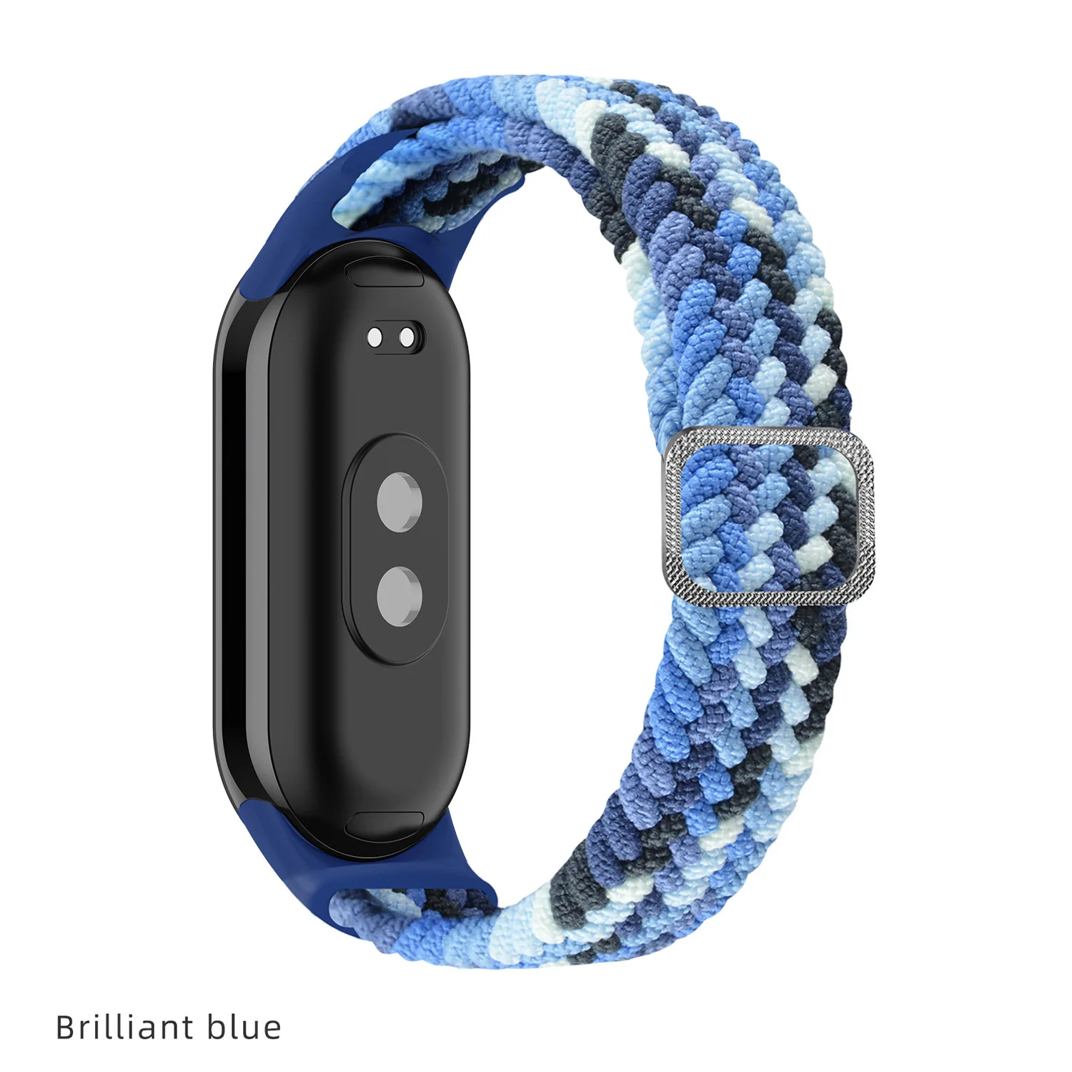 Nylon Braided Strap for Xiaomi Mi Band 8 Bracelet Wristband Adjustable for Mi Band 8 Special Replacement No Border Watchstrap