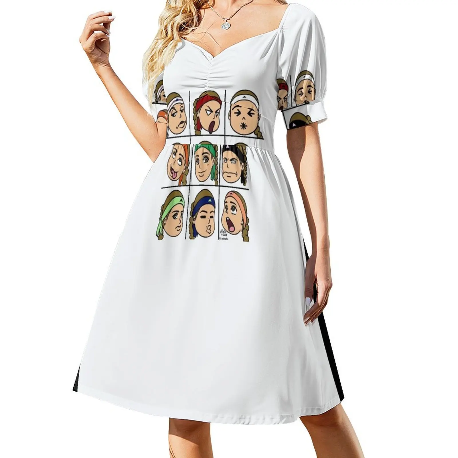 Jelena Aljona nnepenko Теннисное платье с короткими рукавами для выпускного вечера 2022