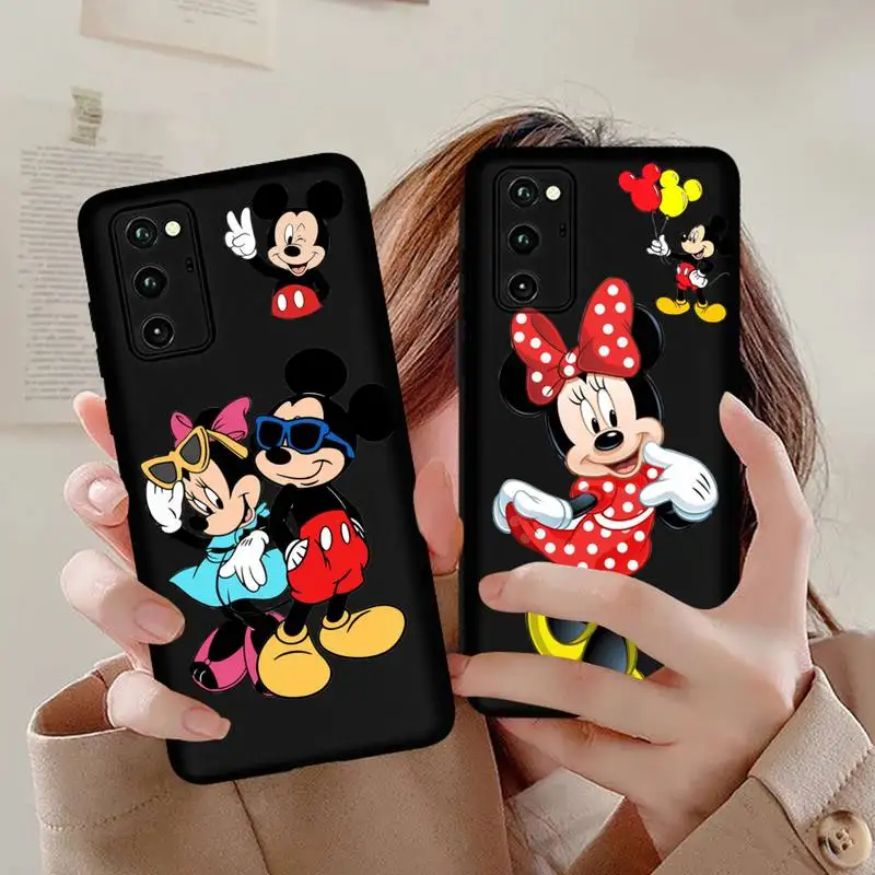 

Disney Cute Mickey Mouse Phone Case For Huawei Honor 70 60 50 30 20 10 9 9X V30 Pro Lite View