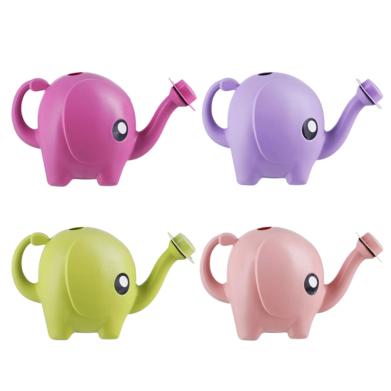 

1L Long-mouth Gardening Watering Bottle Cute Elephant Shape Watering Can PP Garden Lawn Watering Pot 9.84*5.90*3.93inch