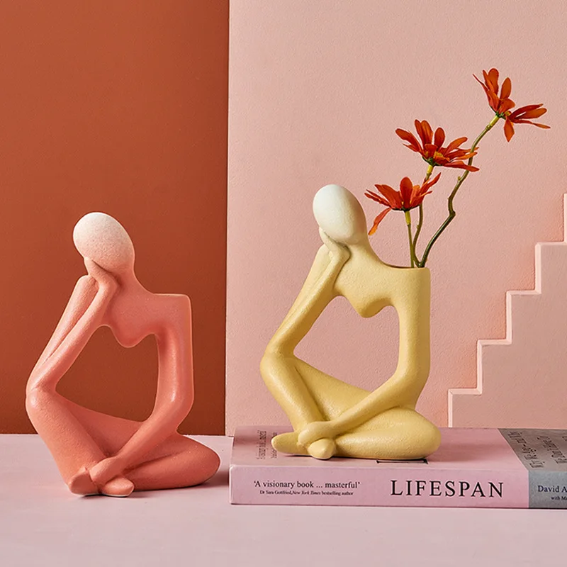 Керамическая ваза Ermakova искусственная декоративная домашний декор украшение для