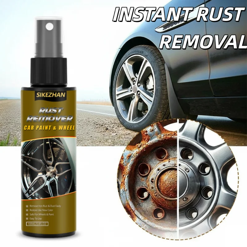 

Спрей Для Мгновенного Удаления Ржавчины С Колес Автомобиля — Безопасное Средство Для Удаления Следов Железа И Очистки Краски