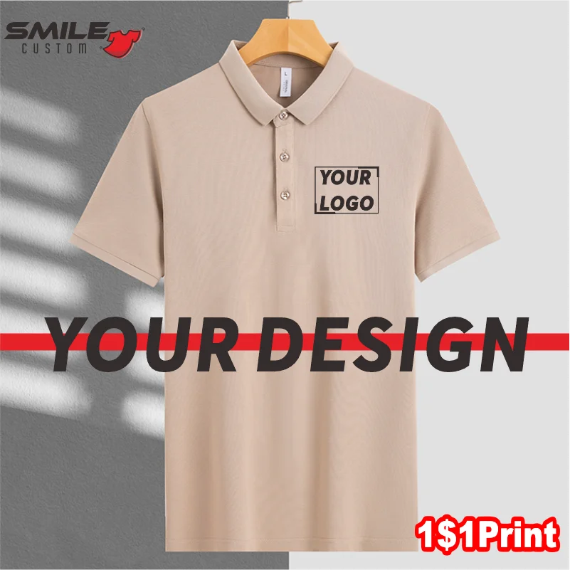 

Summer Men And Women Business Lapel Polo Printing Custom Logo Casual Short Sleeve Shirt Embroidery Corporate Team Design Brand