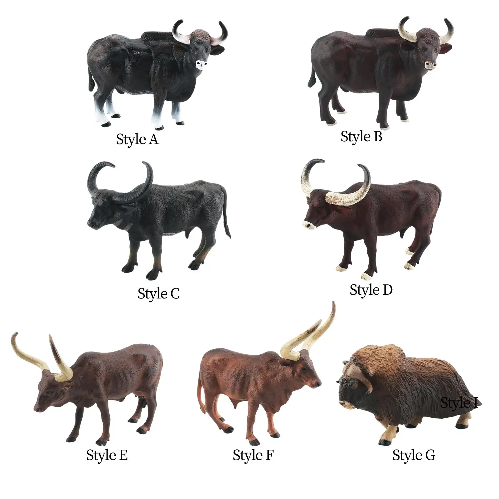 

Mini Farm Animal Model Figures Animals Figurine Cognition Toy Miniature Statue Educational Learning Toy Playsets for Toddlers