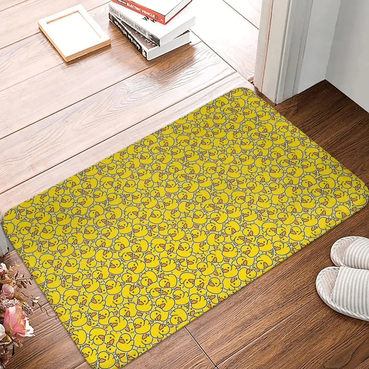 

Yellow Duck Doormat Polyester Floor Mat Antiwear Carpet Kitchen Entrance Home Rugs Mats Bedroom Anti-slip Footpad
