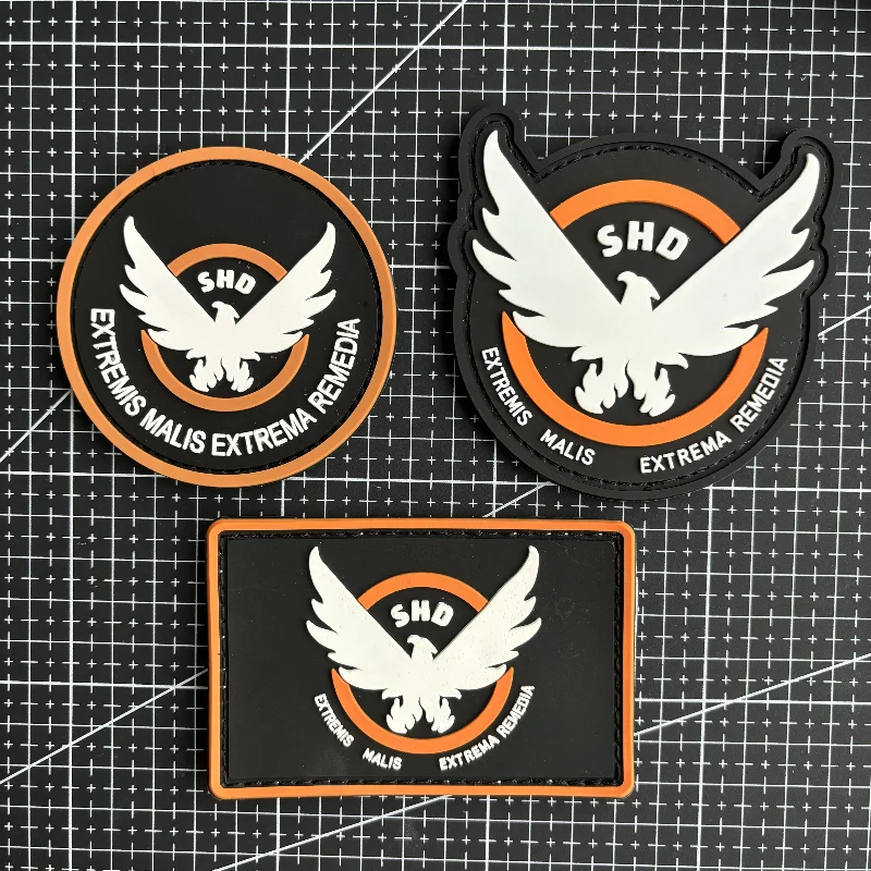 3d-значок для морского духа из ПВХ с фиксацией на территории логотип SHD Wing