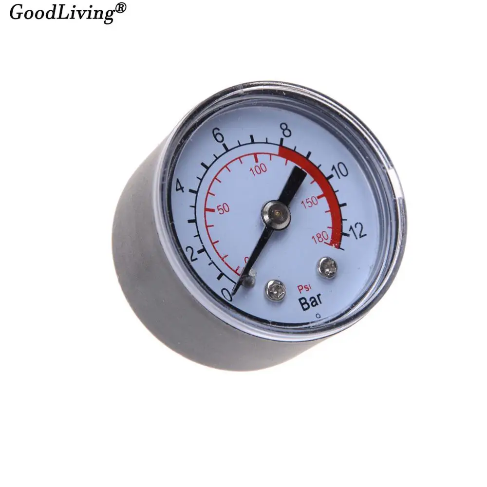 1 шт. Пневматический воздушный компрессор Гидравлическая жидкость манометр 0-12Bar/0-180PSI