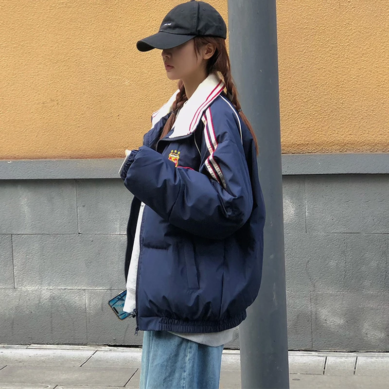 Пуховик с хлопковой подкладкой зимняя одежда для девочек новинка 2024 свободное