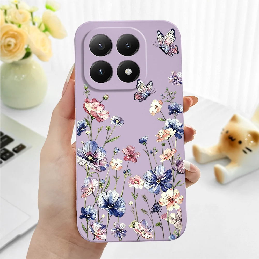 Чехол для телефона Butterfly Hush для Xiaomi Poco X8 M8 F8 X7 M7 F7 X6 M6 F6 X5 M5 F5 Pro Max Ultra 4G 5G, мягкий силиконовый чехол. (art.: 3920dcd472ddf) - 3920dcd472ddf