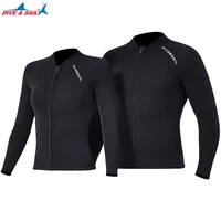 new 2mm wetsuit men split coat long sleeve wetsuit women warm snorkeling suit surfing suit diving and snorkeling water sports