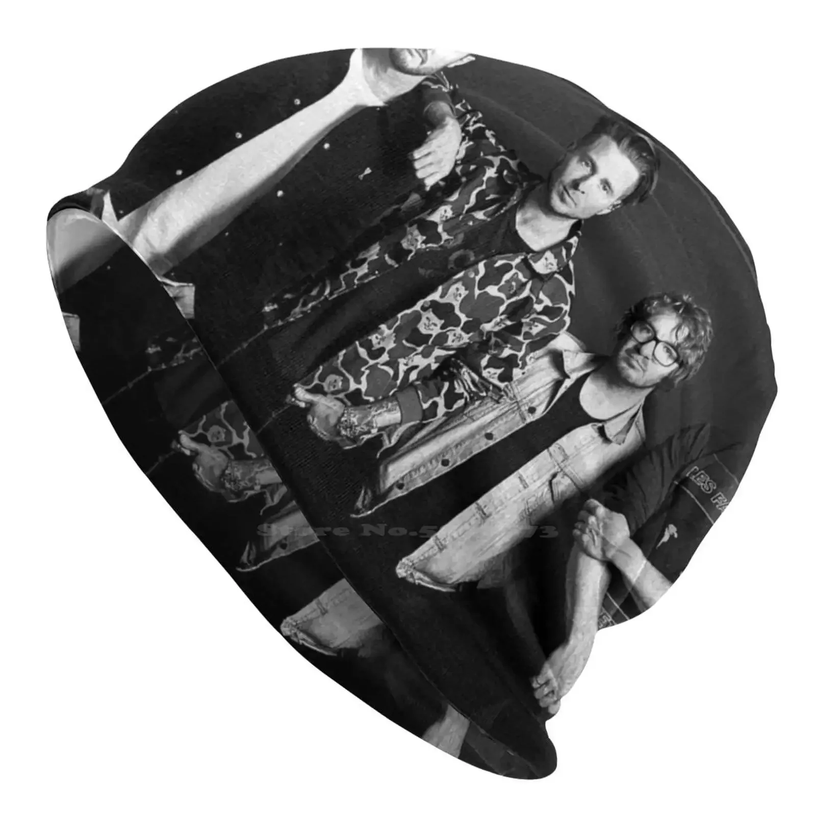 Вязаная шапка 1 почтовая теплая уличные шапки трендовая музыкальная лента Potorono