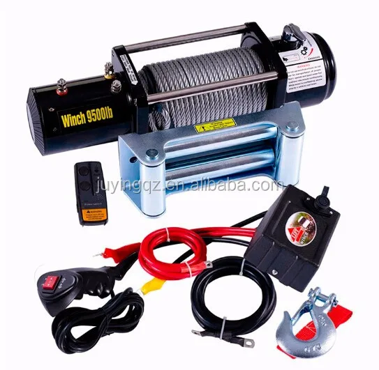 12v or 24v Electric Car Winch, Electric Mini Hoisting Winch