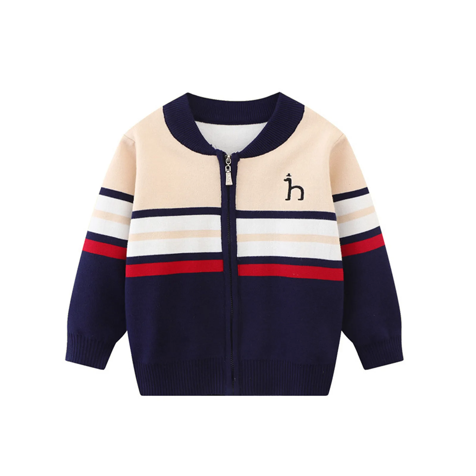 Toddler Boys Full Zip Knit Cardigan Sweater Long Sleeve Outwear Outfit For Kids Children Cots 3 Toddler Boys Full Zip Knit Cardigan Sweater Long Sleeve Outwear Outfit For Kids Children Cots 3