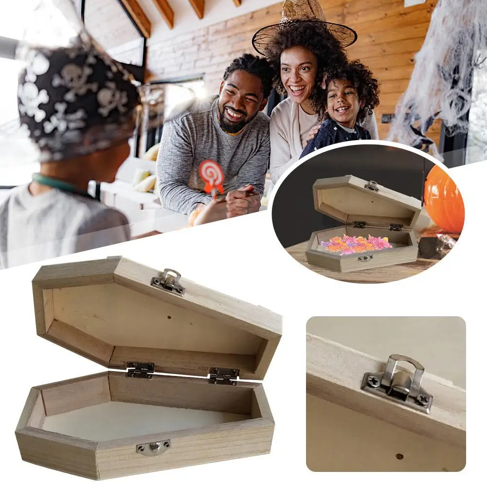 Gift Box Candy Storage Box Container Party Trick-or-treat Coffin Halloween Crafts Party Favor Decoration