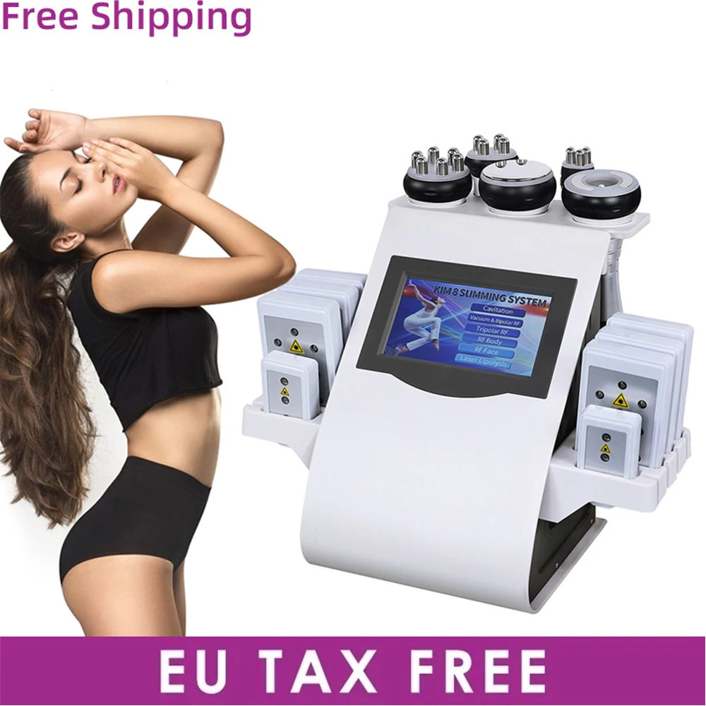 Новейший 40k кавитационный лазер липо машина массажер для лица радиочастотная