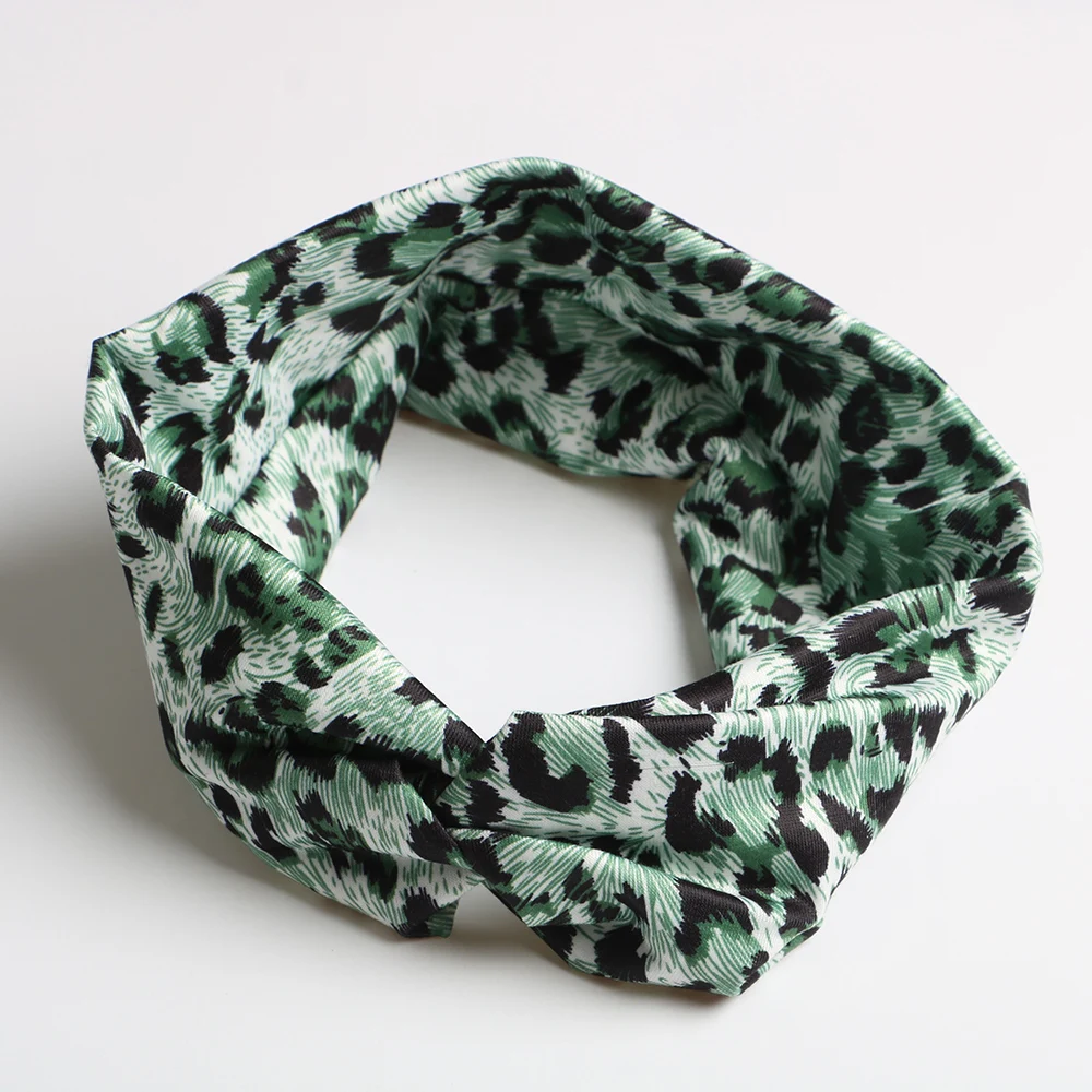 Женская эластичная повязка на голову с перехлёстом 3 шт.