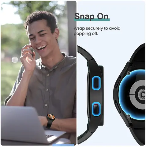 Стекло + крышка для Samsung Galaxy watch 4, чехол 40 мм 44 мм, защитный бампер из поликарбоната, всесторонняя защита экрана Galaxy watch 4, чехол