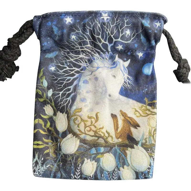 

Tarot Card Bag Velvet Tarot Cloth Drawstring Bag Witch Divination Accessories Tarot Card Supplies For Oracle Cards Runes Jewely