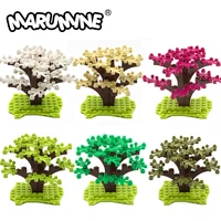 marumine 31pcs classic building bricks tree sets enlighten moc blocks natural city view compatible rrecycle toys for kids gift