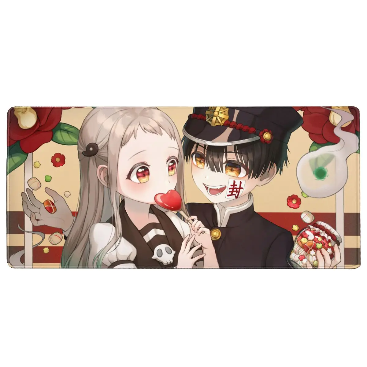 

Toilet-Bound Hanako-kun Anime Gaming Mouse Pad Keyboard Mouse Mat 90x40cm Rubber Mousepad for Computer