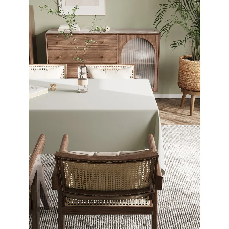 

The tablecloth ins light sense of luxury white disposable table wind rectangle _Jes2985