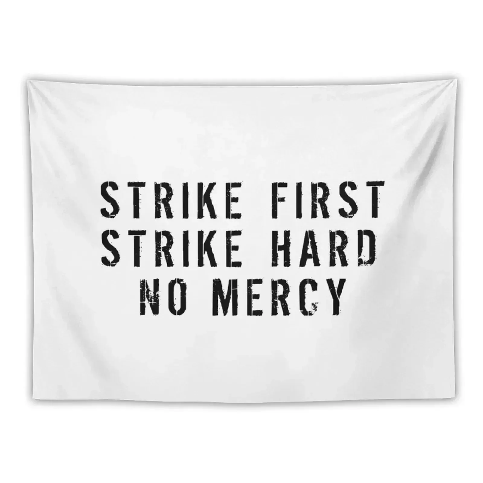 Гобелен Strike First Hard No Mercy на стене ковер настенный гобелен