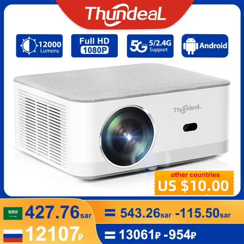 Мини проектор ThundeaL TD92 Pro Full HD 1080P 4K WiFi Android проектор для фильмов проектор для дома домашний кинотеатр портативный проектор видеопроектор проекторы видеопроектор для дома