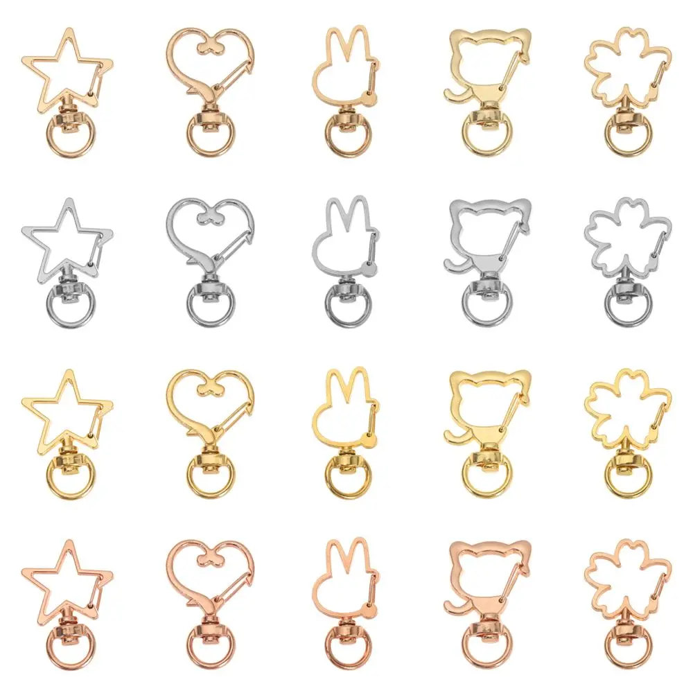 

Key Pendant Jewelry Necklace Making Key Ring DIY Snap Hook Trigger Clips Buckles Keychain Lobster Lobster Clasp Hooks