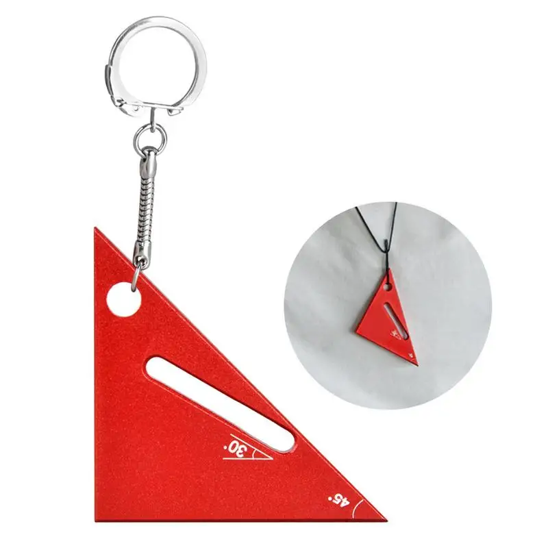 Треугольная линейка из алюминиевого сплава маленький инструмент для измерения