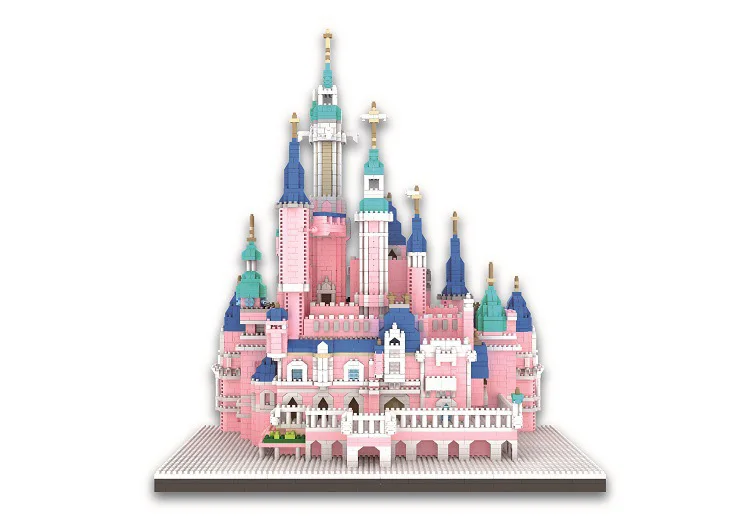 Креативная сказка сборка кирпича микро алмазный блок всемирно известный город