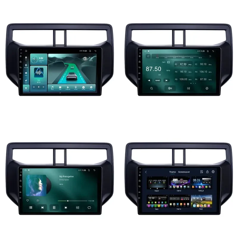 Фото Автомагнитола с сенсорным экраном, Android 13, GPS, видеоплеер, DVD, мультимедиа, стерео, DSP для Rush 2010-2019 №1